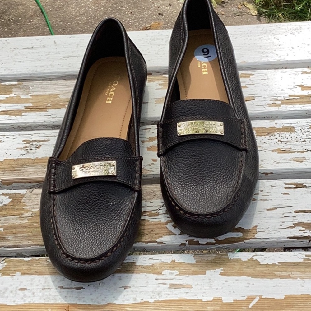 Coach brown loafer